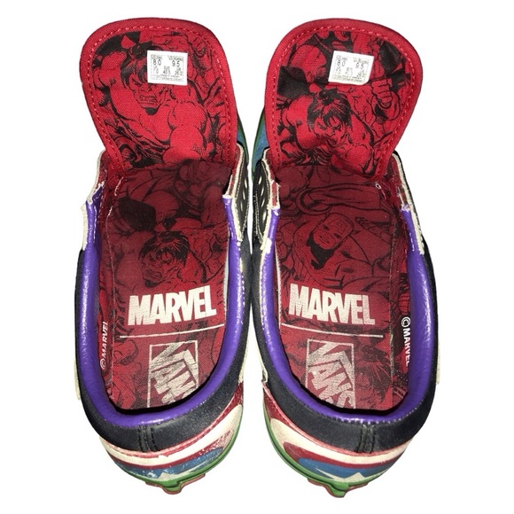 Pre-loved Vans off the Wall Men’s X Marvel old skool shoes Avengers - Picture 7 of 9